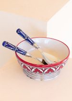 The Mia Carolla Salata Kasesi Kırmızı 25x25x11 cm - Görsel 2